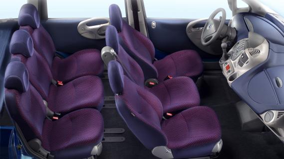 Fiat Multipla (186) groen (2004) interieur