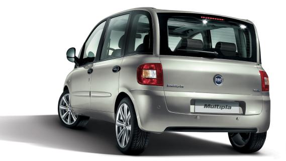 Fiat Multipla (186) grijs (2006) zijkant rechts achter schuin