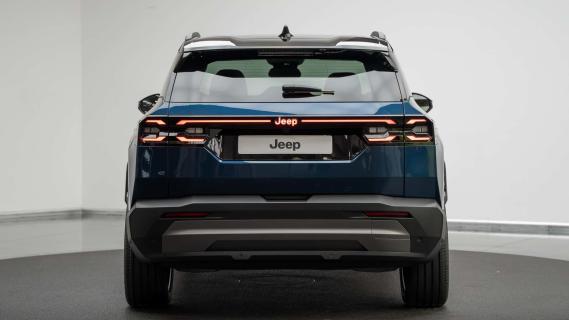 Jeep Compass blauwgroen (2025) achterkant