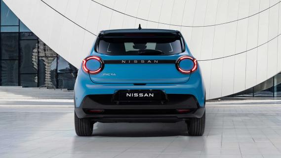 Nieuwe Nissan Micra elektrisch (2026) achterkant