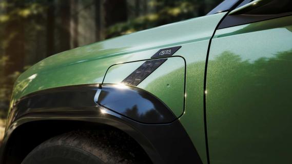 Renault 4 Savane 4x4 Concept Jade Green groen (2025) scherm zijkant links