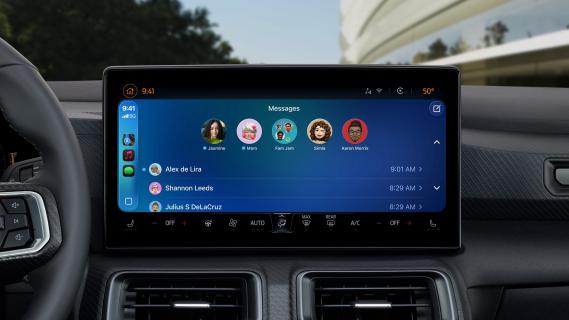 Apple CarPlay iOS 26 (2026) nieuw interface contactenlijst