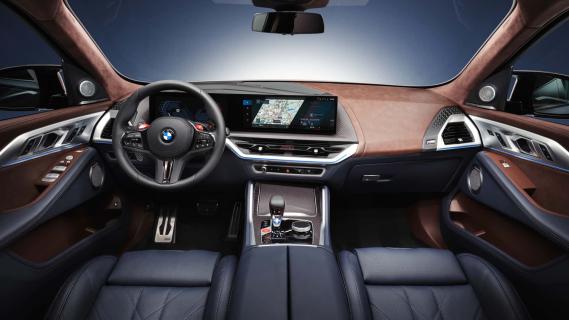 BMW XM Label (2025) blauw interieur voorkant dashboard