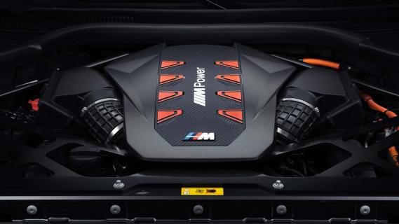BMW XM Label (2025) blauw motor V8