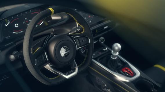 Lotus Emira V6 SE groen (2025) interieur