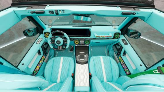 Mansory Mercedes G 63 AMG Cabrio (W465) interieur groen dashboard hoog