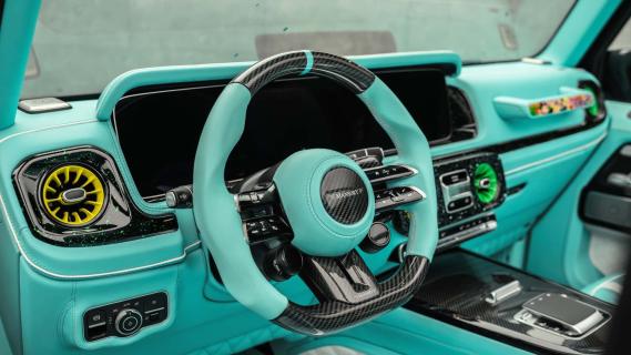 Mansory Mercedes G 63 AMG Cabrio (W465) interieur groen dashboard intstrumentarium