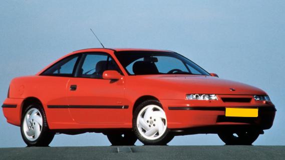 Opel Calibra Turbo 4x4 rood (1993) zijkant rechts voor schuin