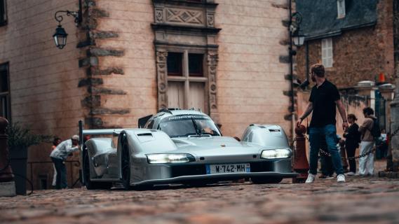 Porsche 963 RSP grijs (2025) voorkant