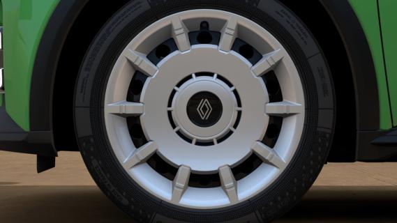 Renault 5 E-Tech electric 5 groen (2025) wieldop