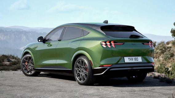 Ford Mustang Mach-E Groen achterkant