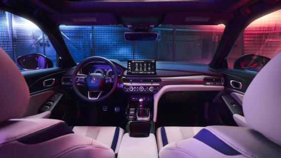 Acura Integra A-Spec grijs (2025) dashboard interieur grijs leer
