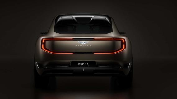 Bentley EXP 15 concept (2025) beige achterkant