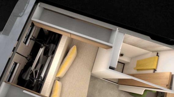 camper Burstner Papillon interieur