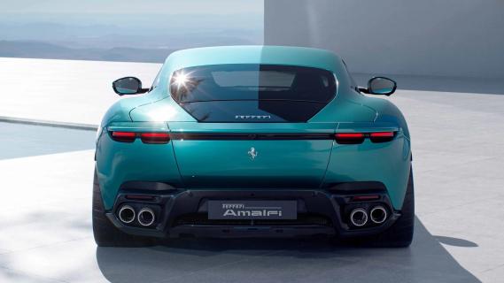 Ferrari Amalfi (2025) blauwgroen achterkant