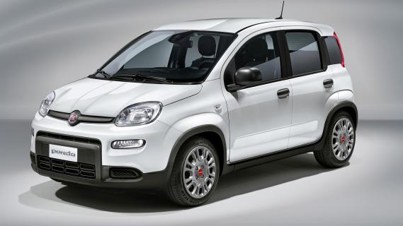 Fiat Panda Hybrid (2025) wit zijkant links schuin voor