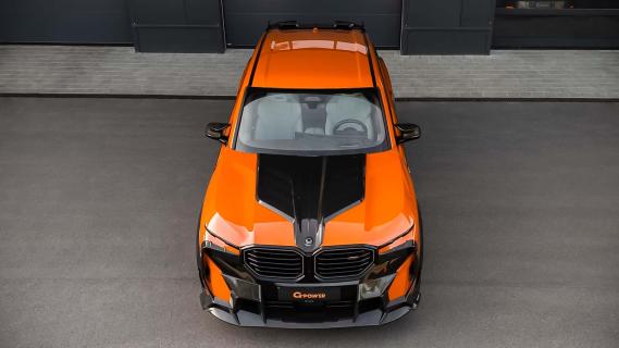 G-Power BMW XM (G09) oranje (2025) voorkant hoog