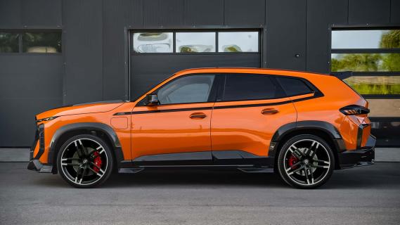 G-Power BMW XM (G09) oranje (2025) zijkant links