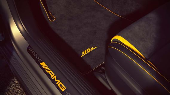 Mercedes-AMG CLA 45 Final Edition (2025) grijs interieur vloermatten