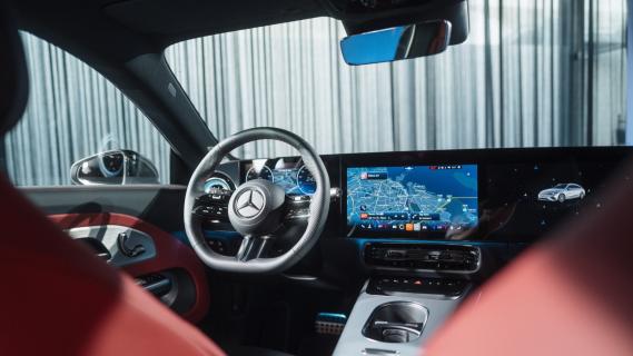 Mercedes CLA Shooting Brake grijs (2025) interieur dashboard