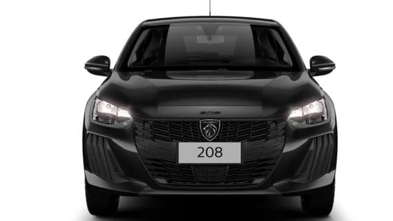 Peugeot 208 Active 1.0 zwart (2025) voorkant