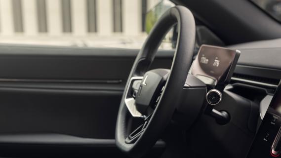 Polestar 3 Long range Single motor beige (2025) interieur stuurwiel