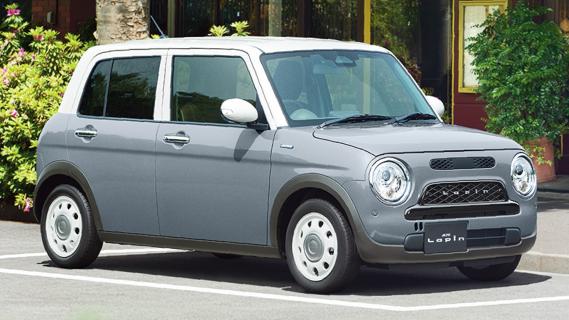 Suzuki Alto Lapin Hybrid beige (2025) zijkant rechts schuin voor