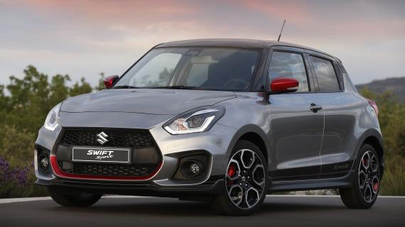 Suzuki Swift Sport Edition Grijs (2019) zijkant links schuin voor