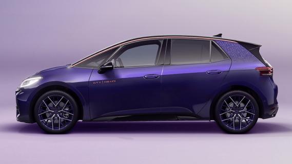 Volkswagen ID.3 Fire & Ice paars (2025) zijkant links