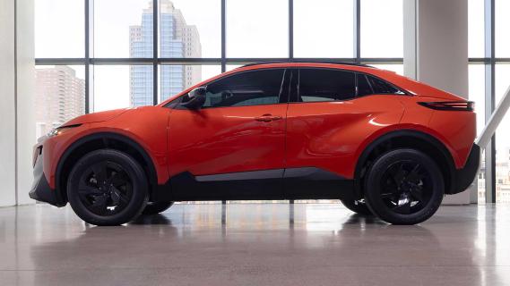 Subaru Uncharted oranje (2025) zijkant links