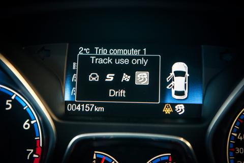 Ford Focus RS display (2016)
