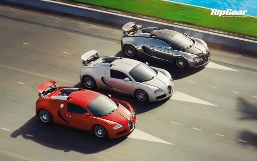 Bugatti Veyron trio