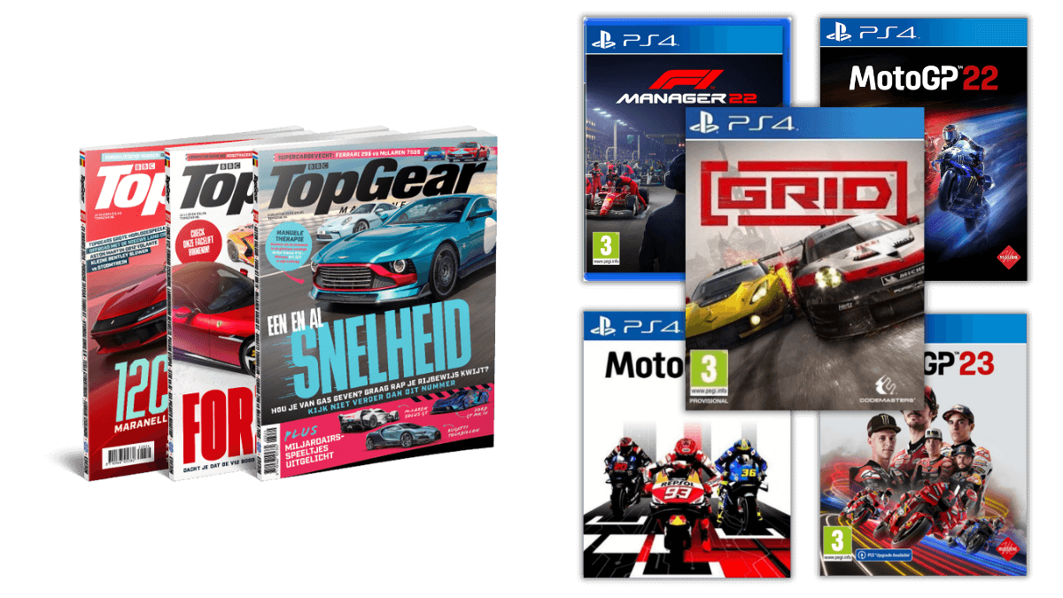 Halfjaar TopGear abonnement + 5 gratis PS4 games (230)