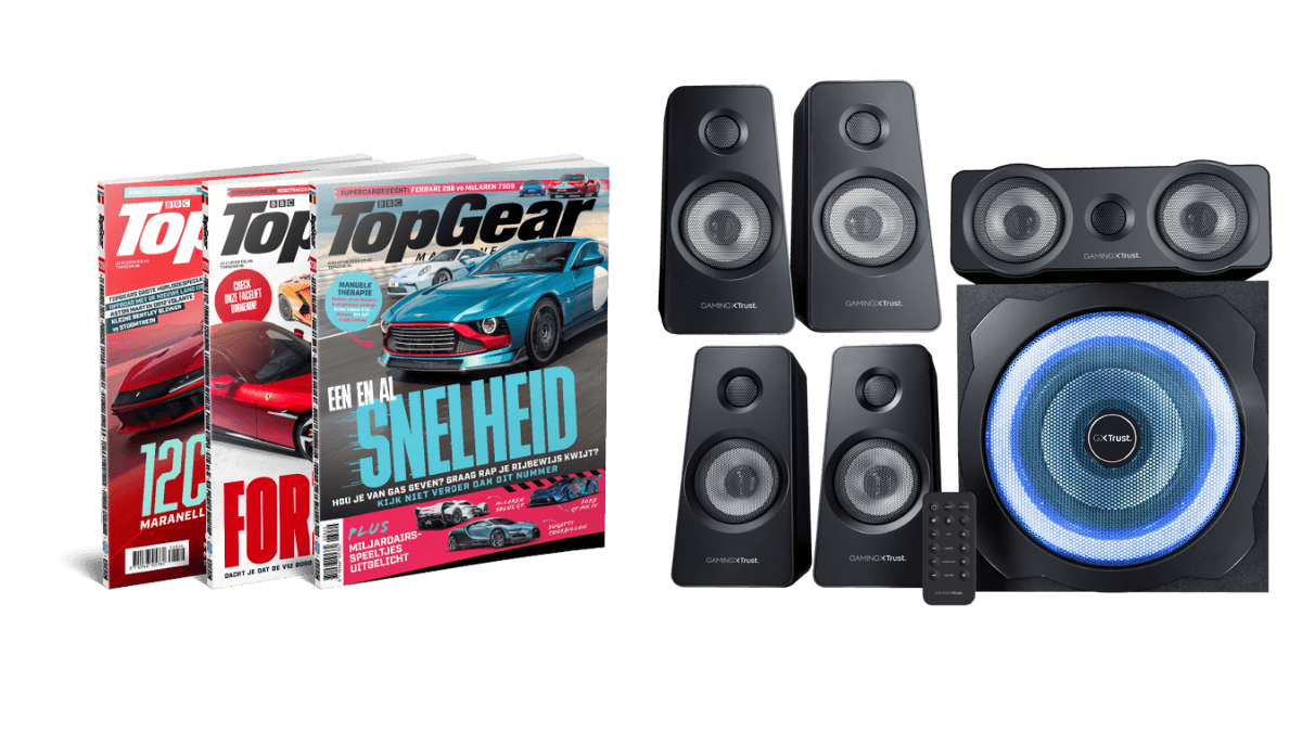 Halfjaar TopGear abonnement + Trust Speakerset (230)