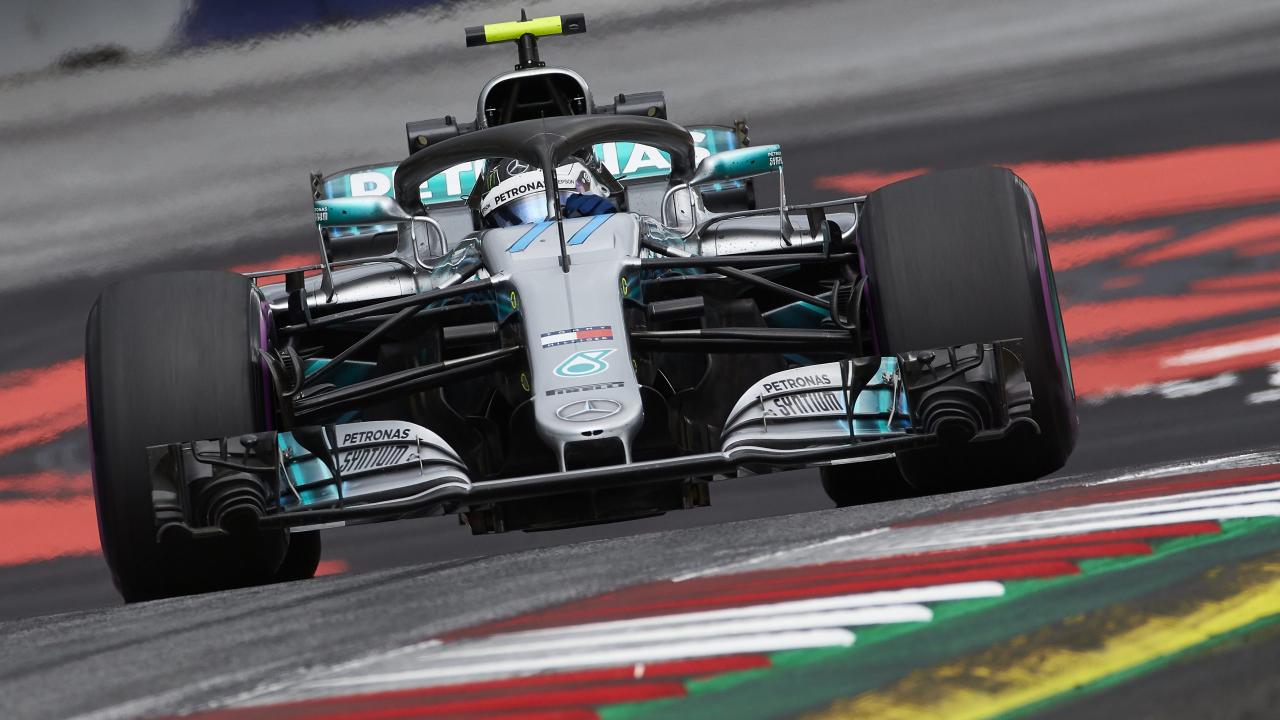 1e vrije training van de GP van GrootBrittannië 2018 Formule 1