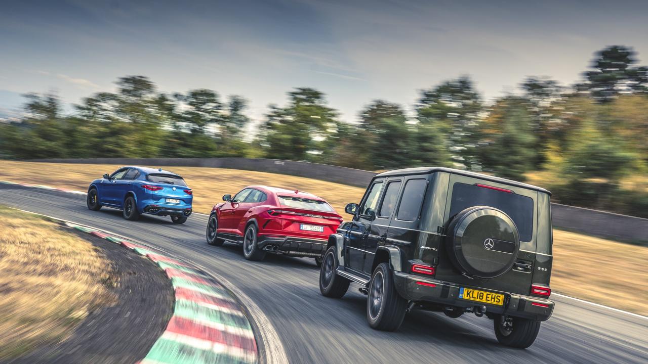 Mercedes-AMG G 63 vs Alfa Romeo Stelvio Q vs Lamborghini Urus