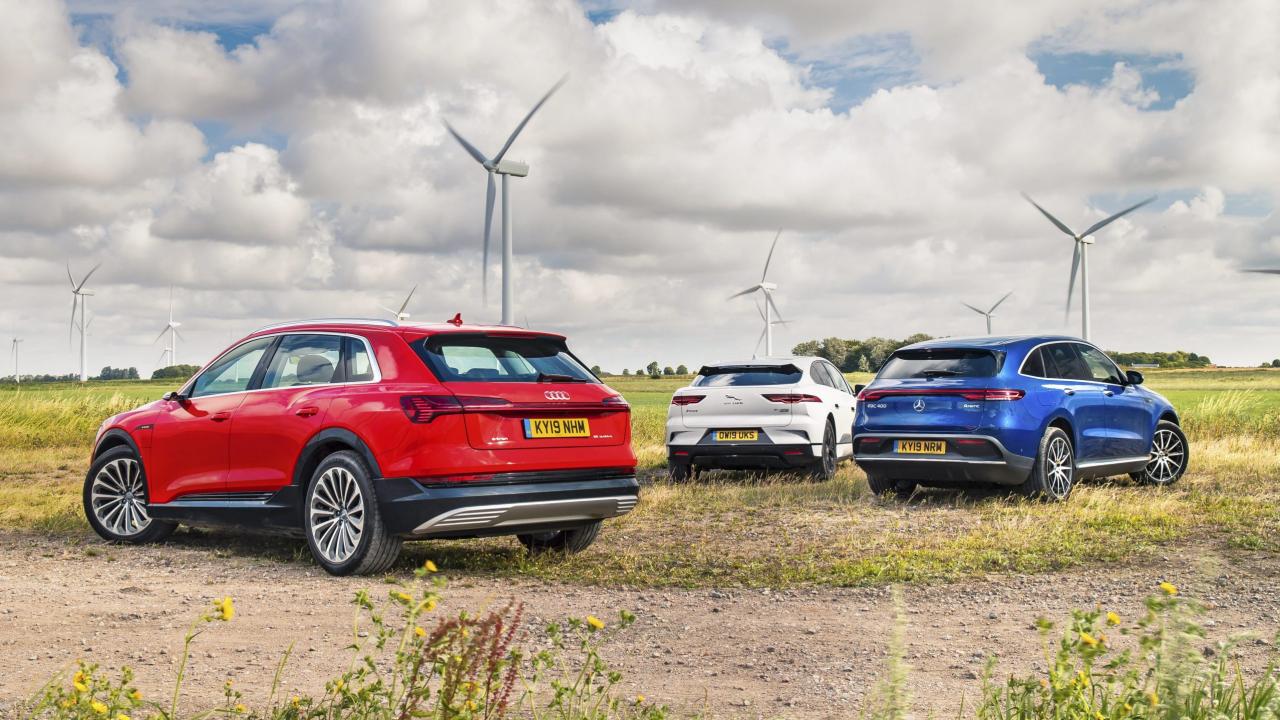 Audi e-tron vs Jaguar I-Pace vs Mercedes EQC