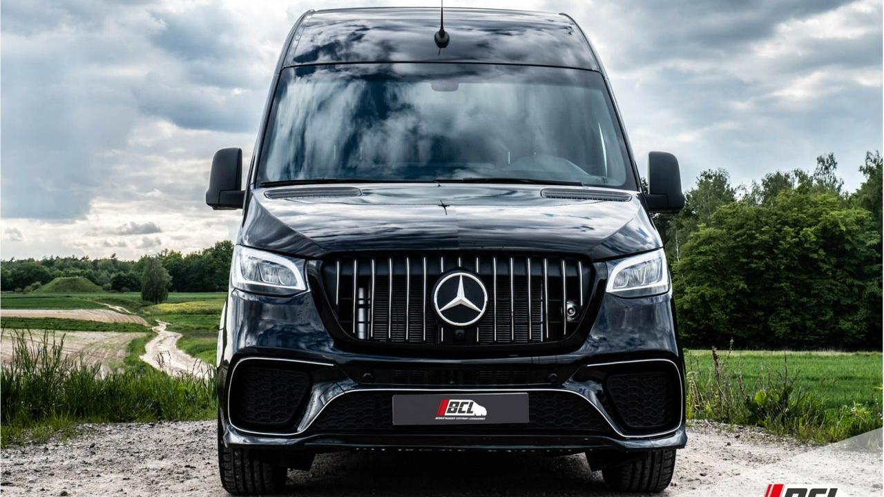 Kooptip Mercedes Sprinter met AMGbodykit TopGear