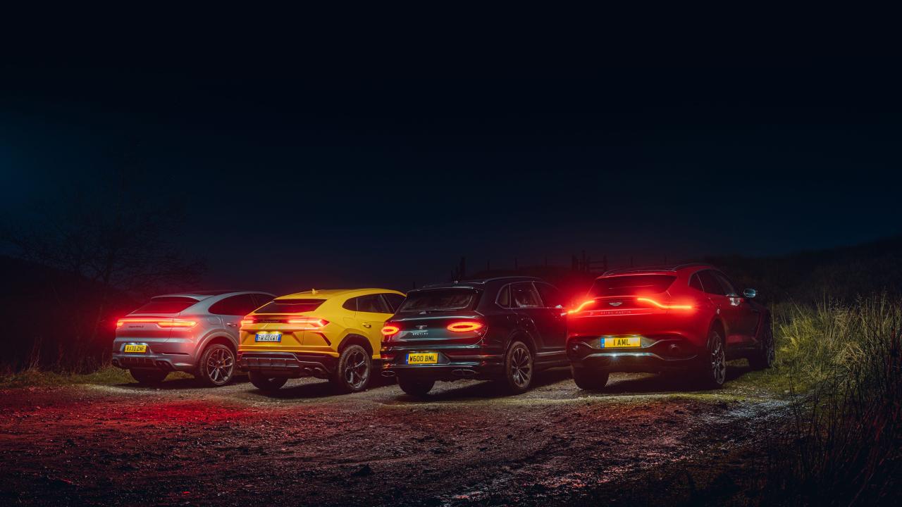 Aston DBX vs Bentayga V8 vs Urus vs Cayenne