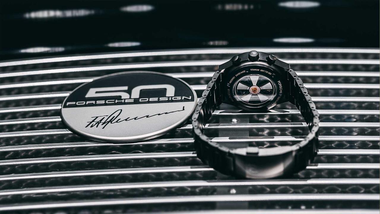 Miniature Horloge Porsche 911 TARGA – Tableau 20x30 Cm, Alu-bond, Fabrication Française