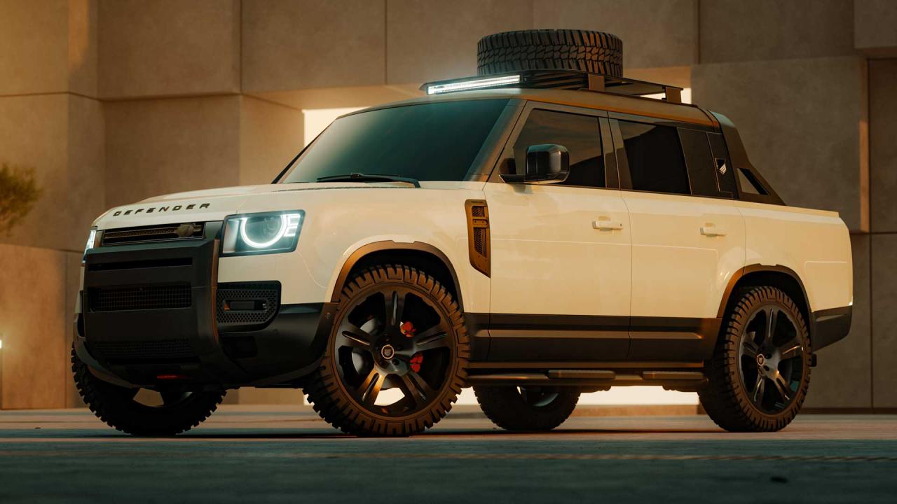 Defender Pb Customs Nederlands bedrijf bouwt Defender 130 om tot pick-up - TopGear