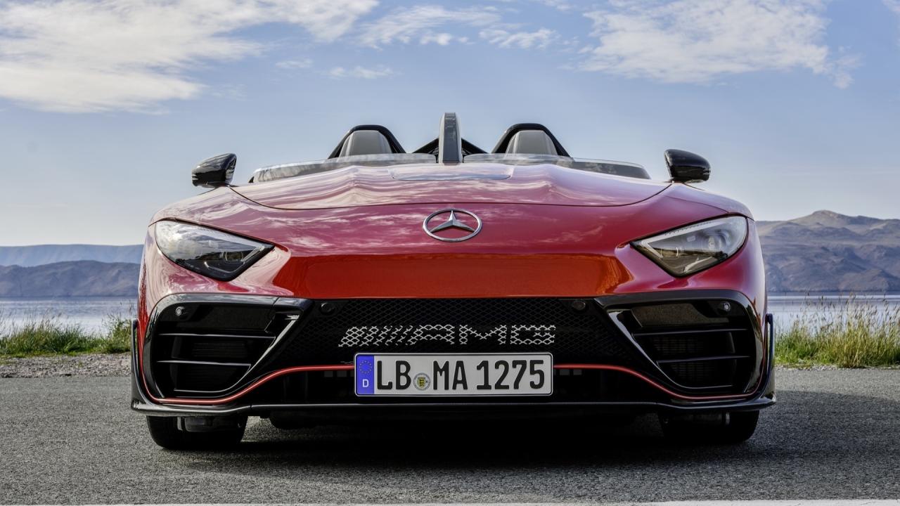 Mercedes PureSpeed auto zonder voorruit in productie