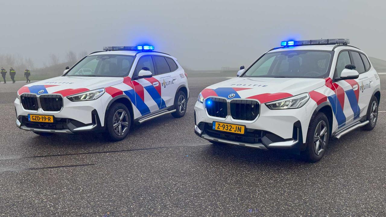 De nieuwe BMW X1 van de politie was te langzaam