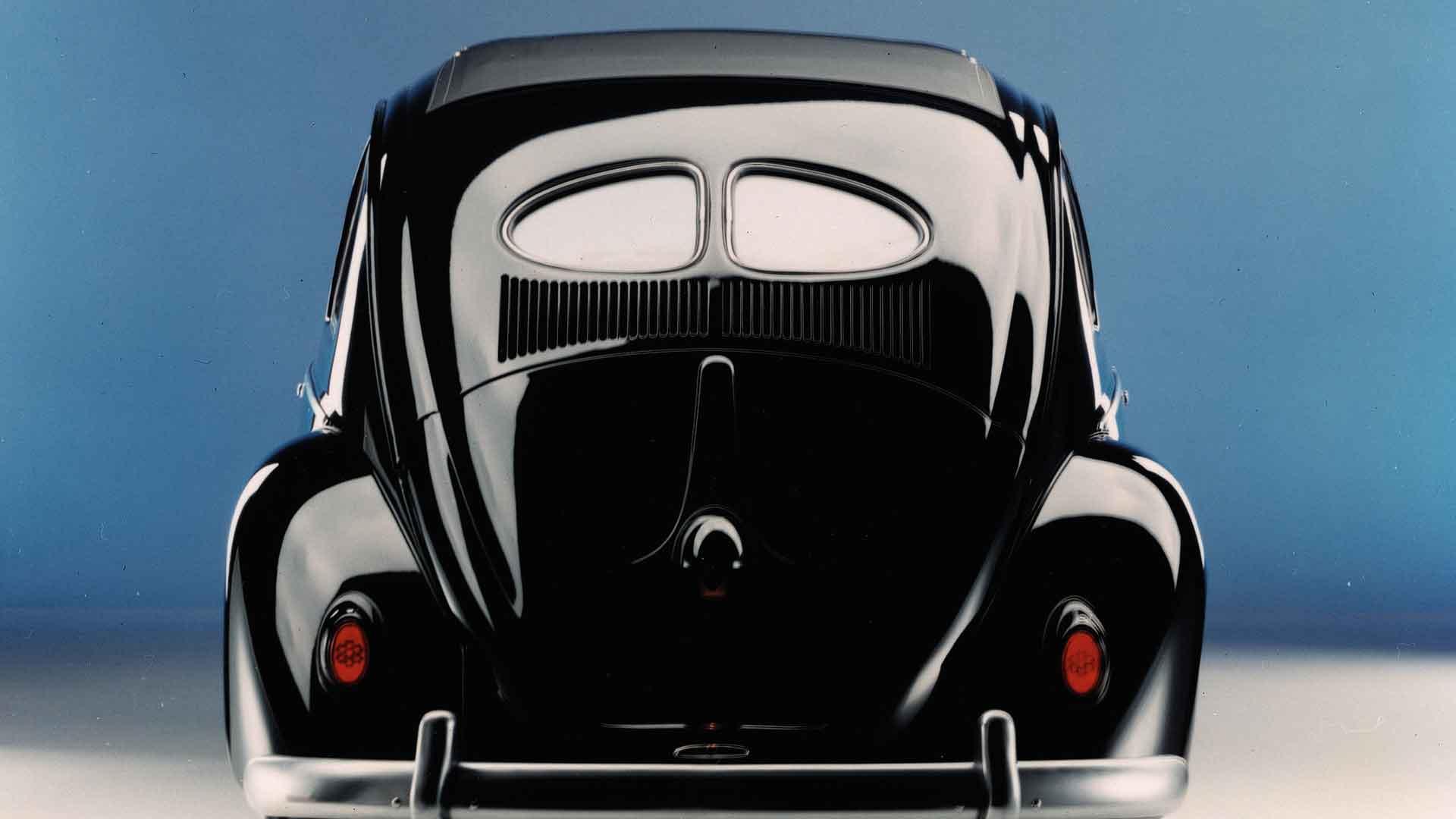 Volkswagen Kever 1953 achterruit gesplitst
