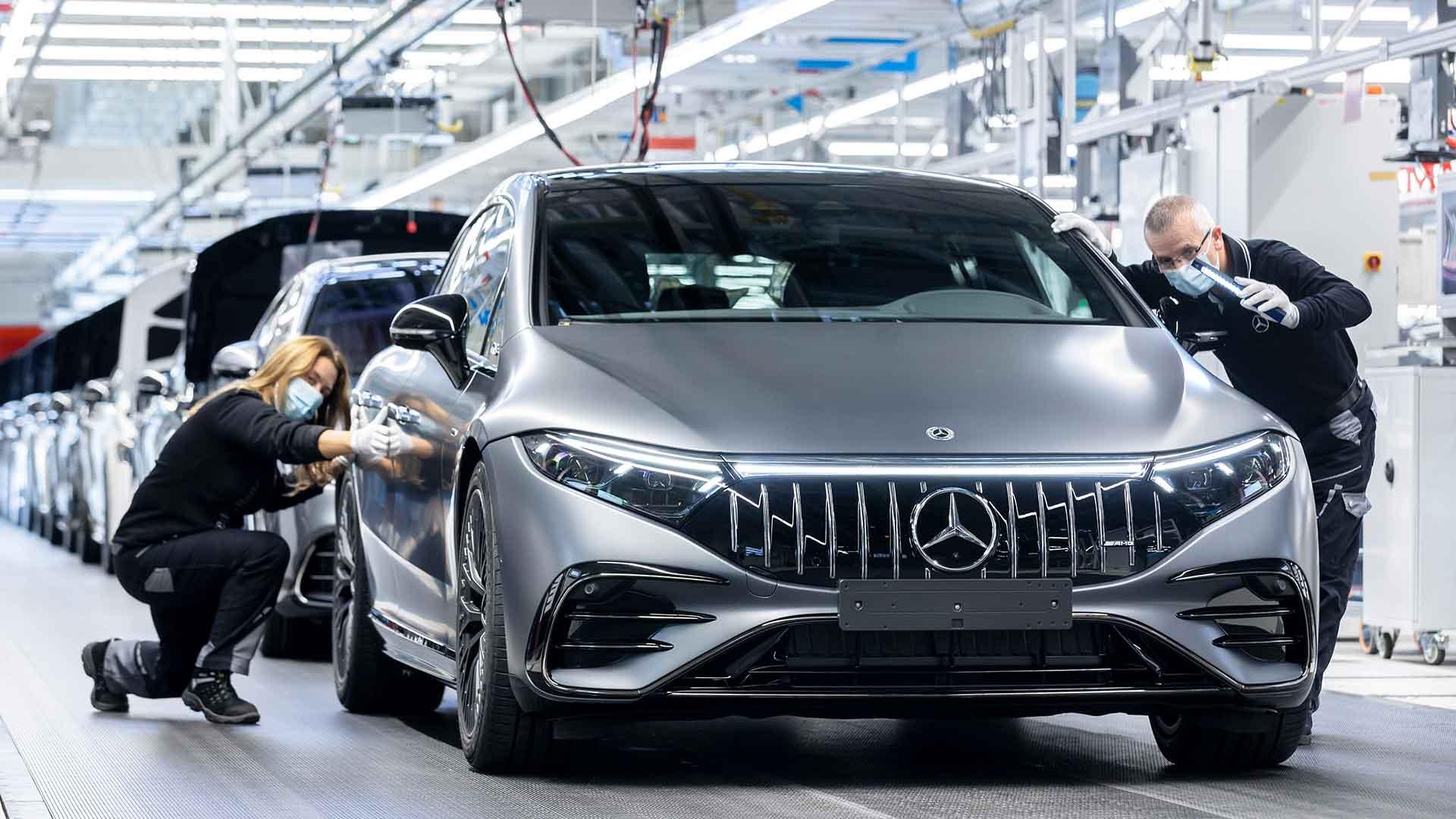 Mercedes-AMG EQS productie fabriek