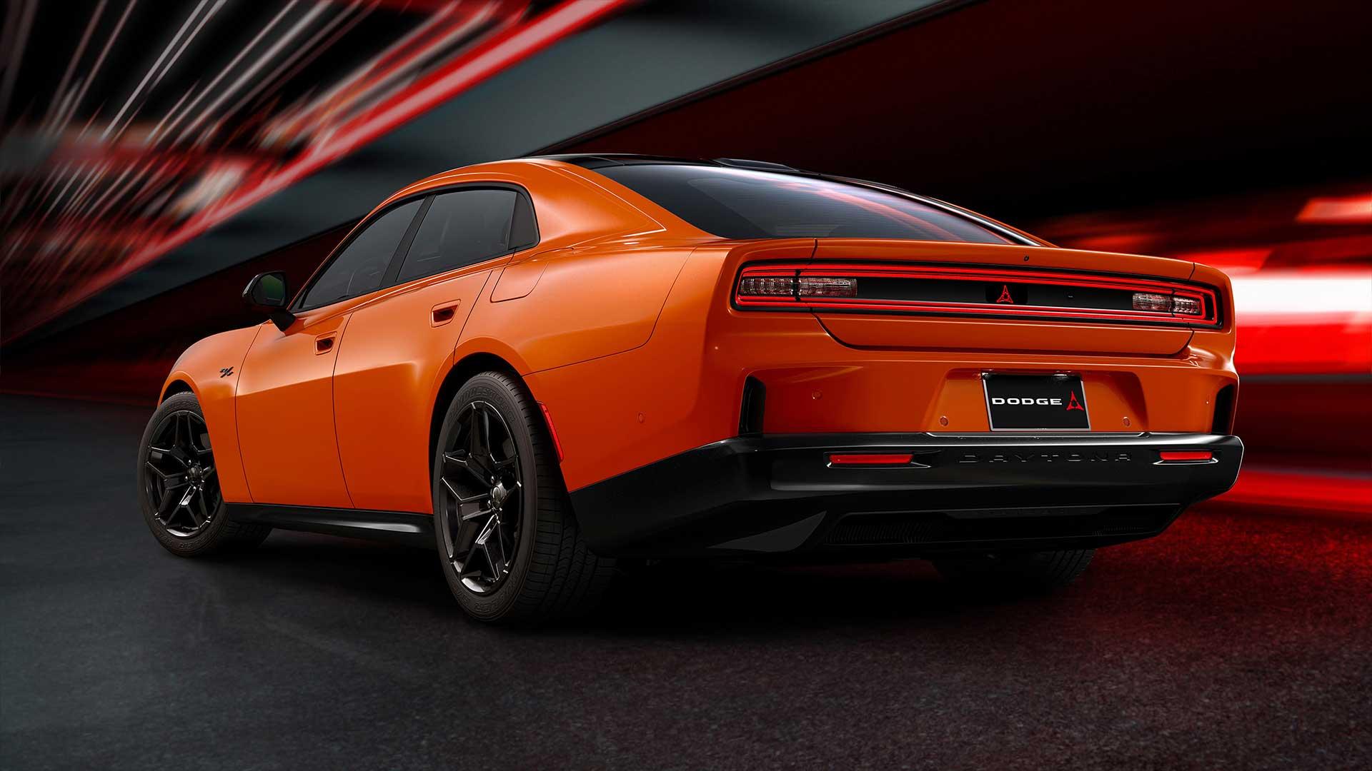 Elektrische Dodge Charger 2024 - vierdeurs achterkant