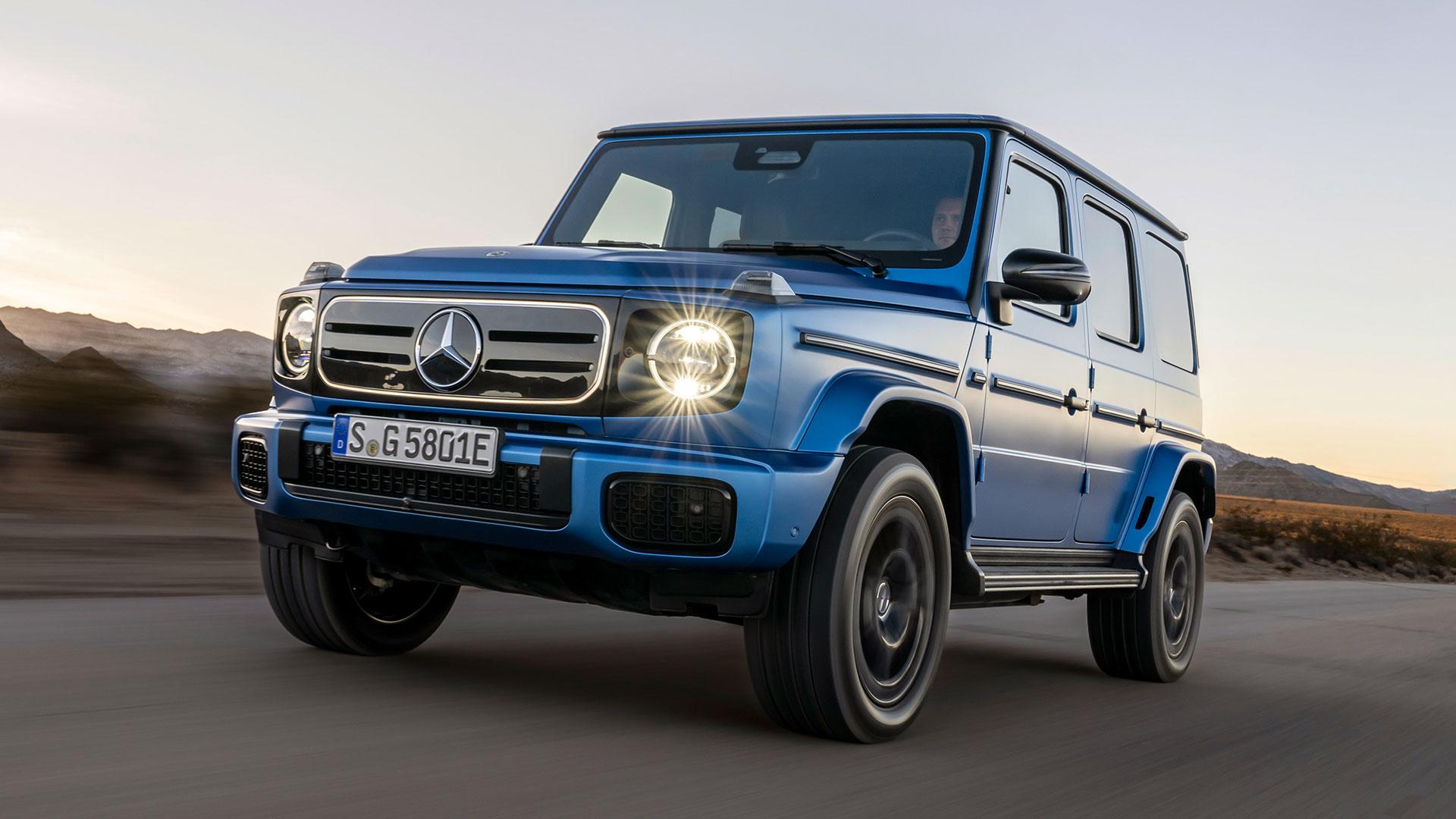 The first electric Mercedes Gclass has 588 hp and is not called EQG