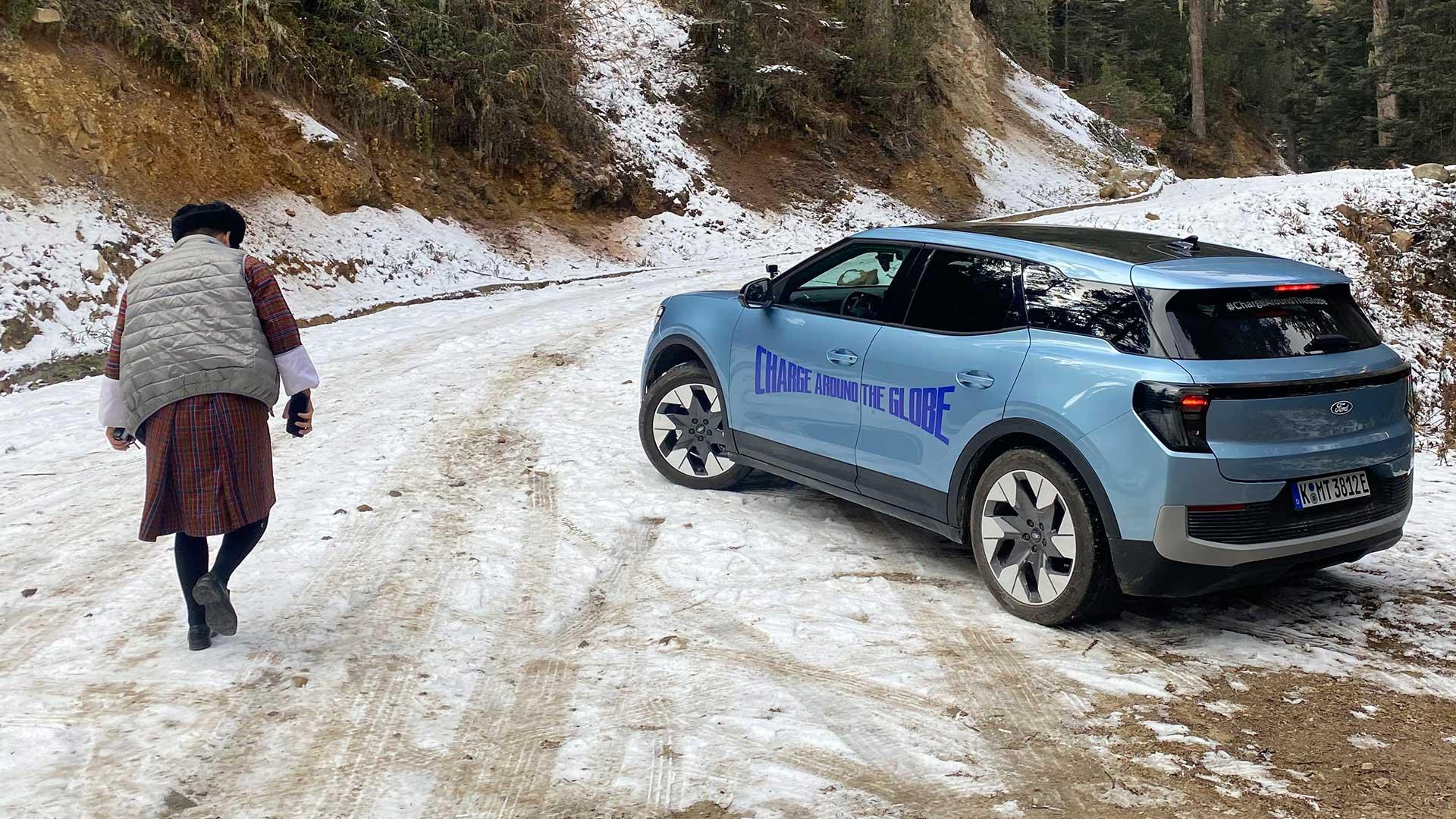 Ford Explorer Electric sneeuw
