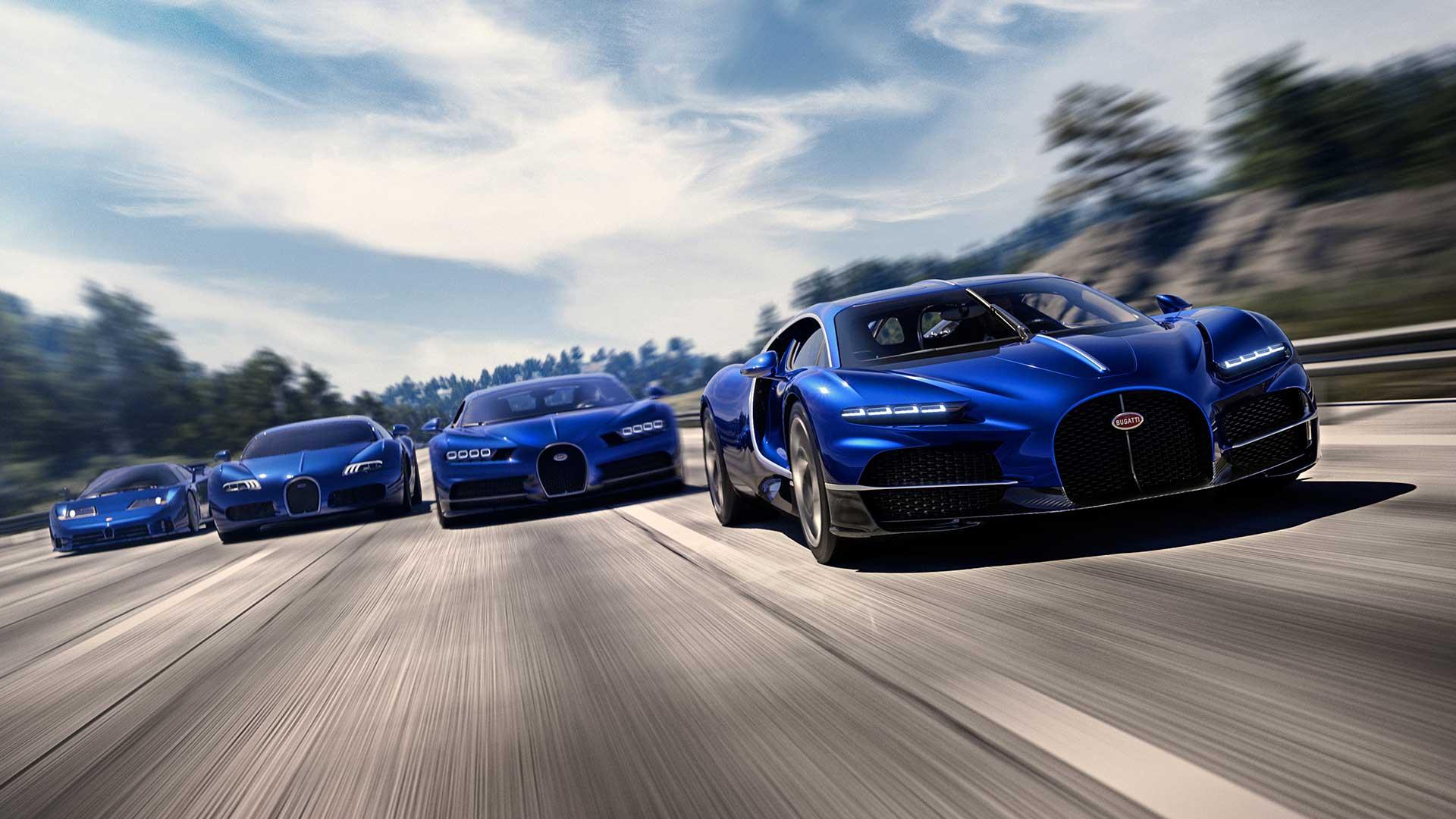Bugatti Tourbillon лидирует вместе с Chiron Veyron и EB110.
