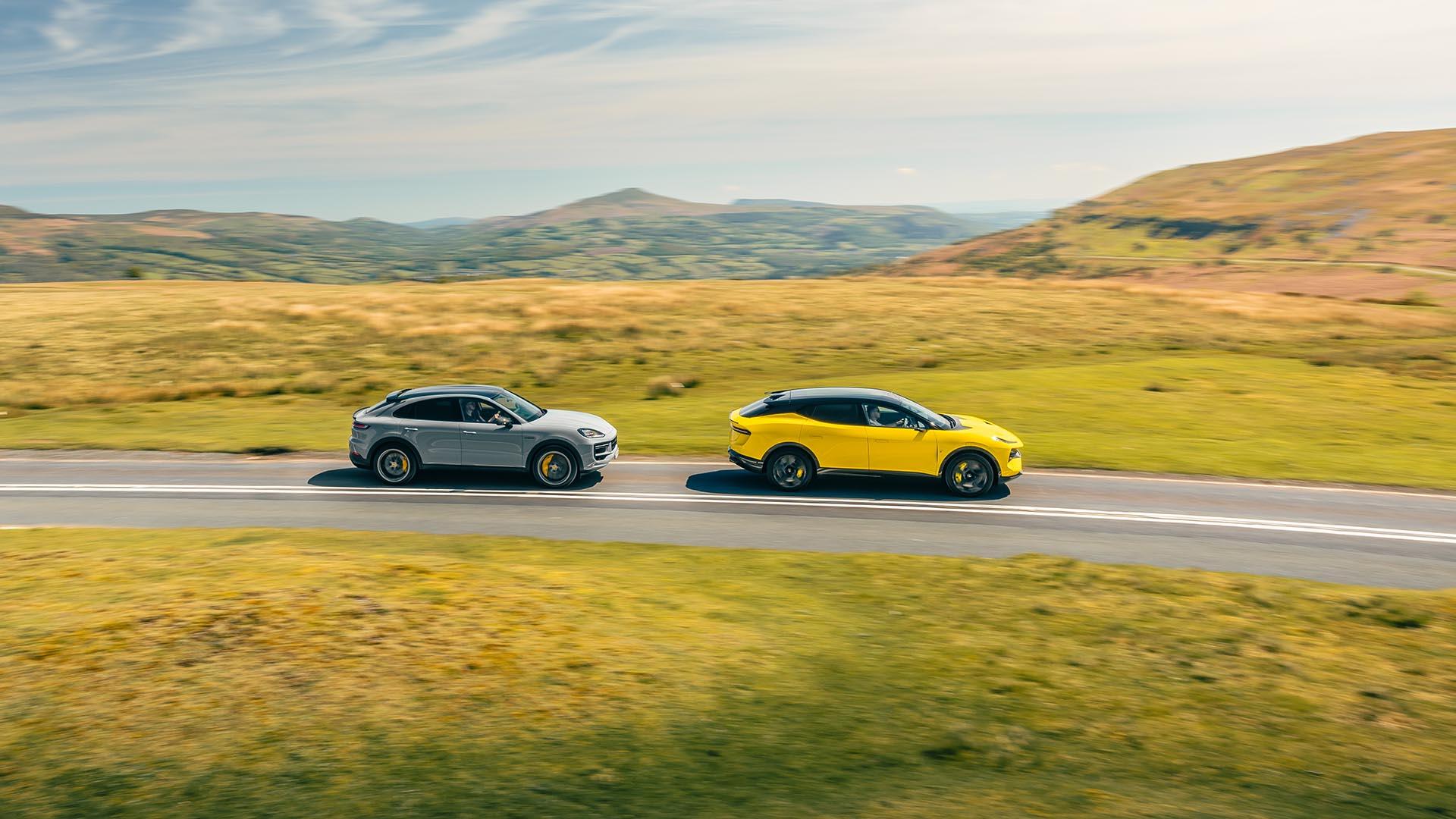 Lotus Eletre R vs Porsche Cayenne Turbo E-Hybrid